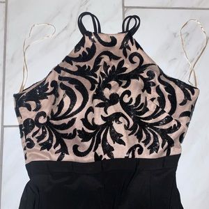 Night Way long black dress